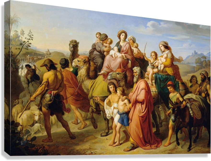 Jacob’s return [1841] by Karl von Blaas [1815–1894] Canvas Print