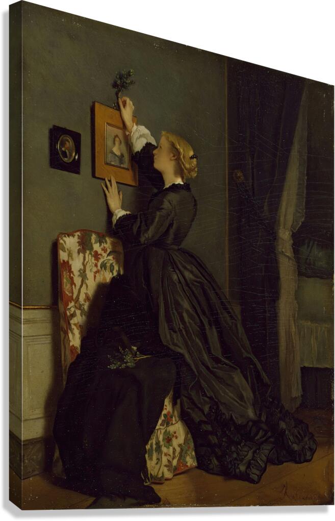 Palm Sunday [ca. 1862] by Alfred Stevens [1823–1906] Canvas Print
