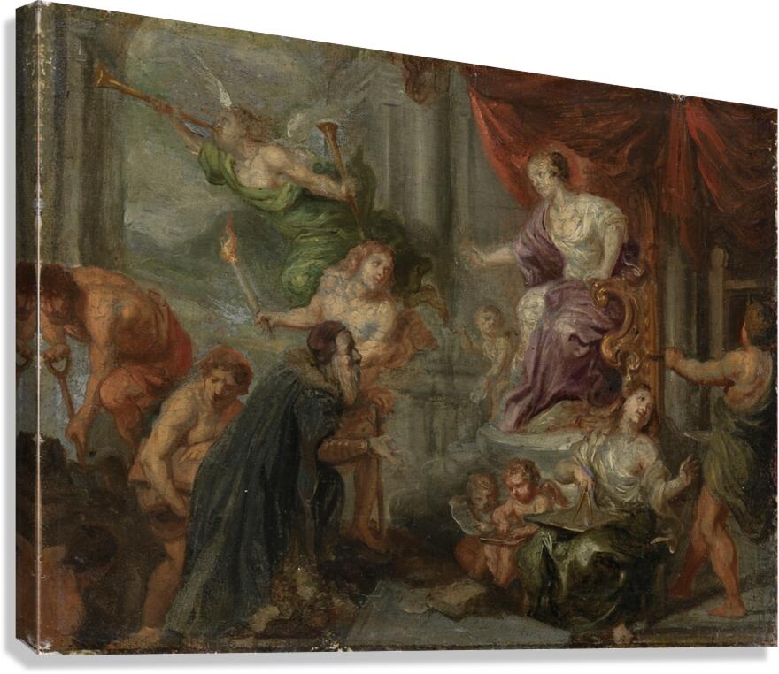 Labore et Constantia [between 1654 and 1677] by Theodoor Boeyermans [1620–1678] Canvas Print