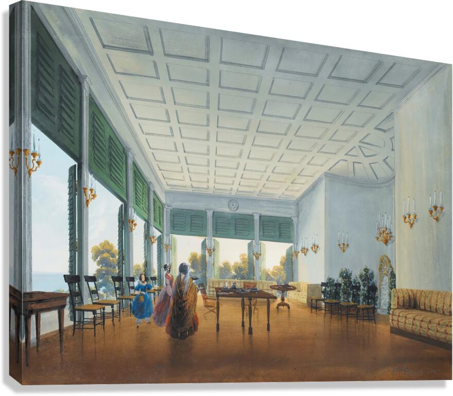 Seven Views Of Miskhor In The Crimea Ii [1841–1842] by Carlo Bossoli [1815–1884] Canvas Print