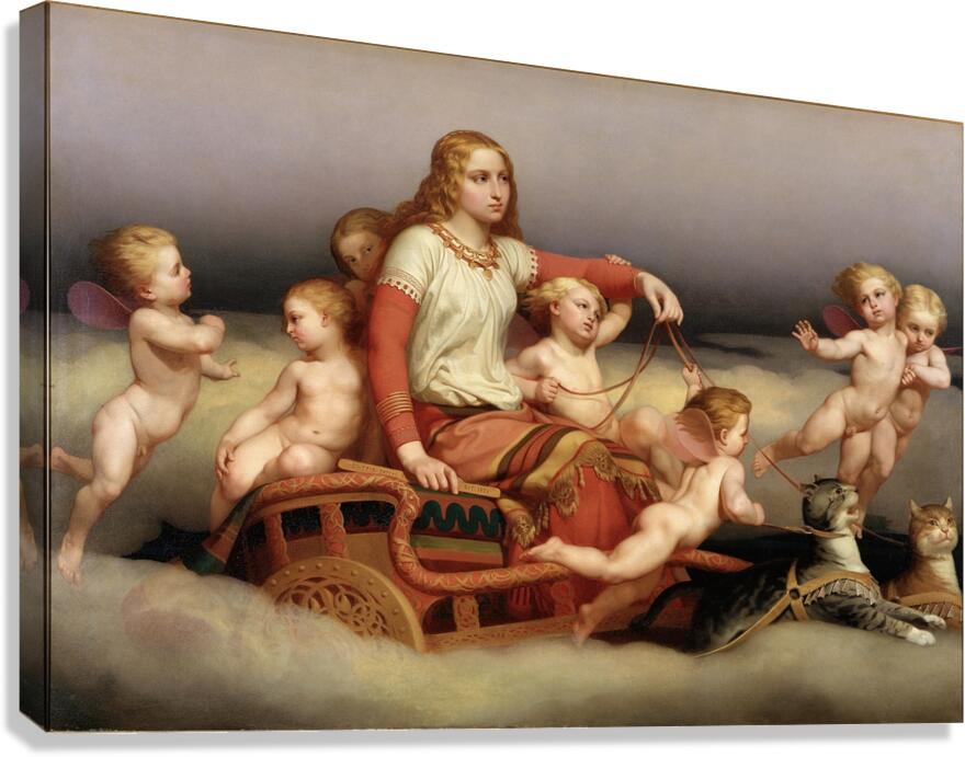 Freja Seeking Her Husband by Nils Jakob Olsson Blommér [1816–1853] Canvas Print