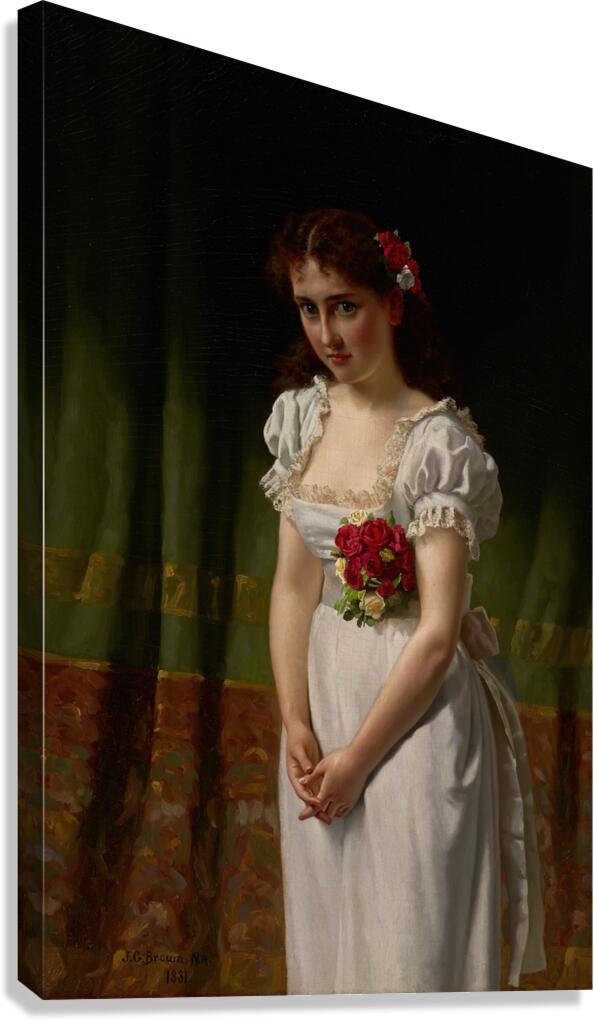 Meditation [1881] by John George Brown [1831–1913] Canvas Print