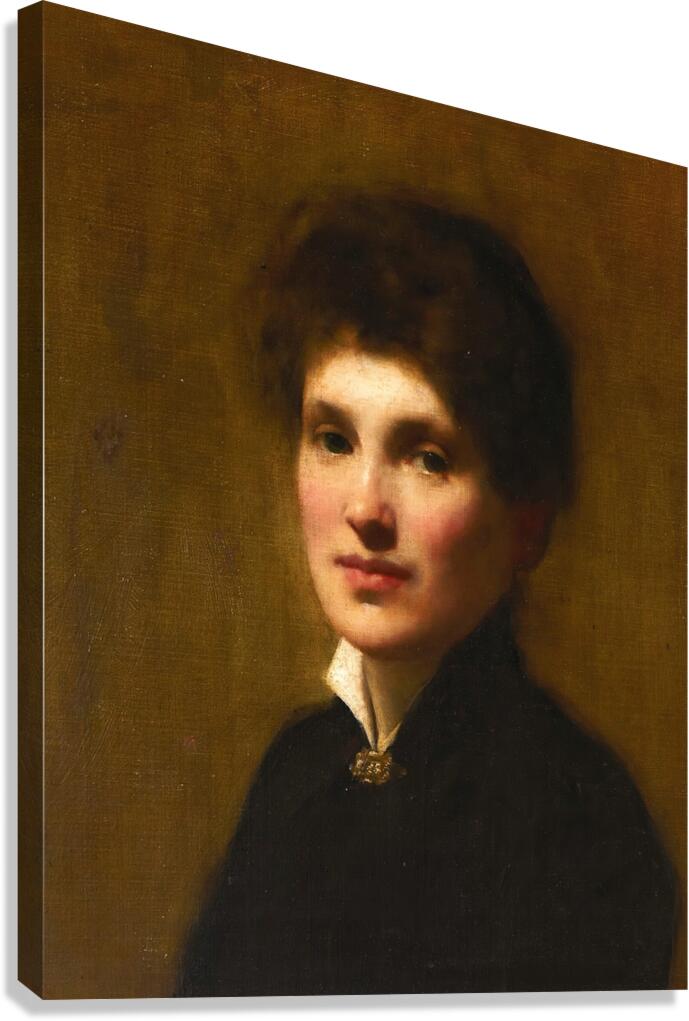 Portrait of Henrietta Lowy Solomon. The Artist’s Sister by Solomon Joseph Solomon [1860–1927] Canvas Print