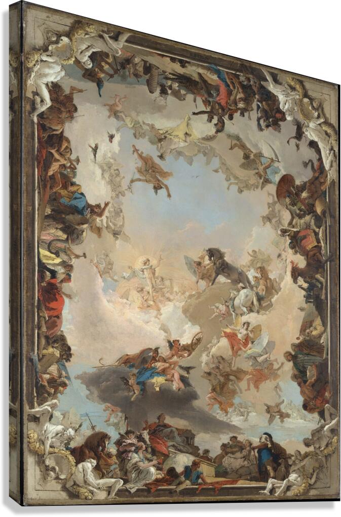 Allegory of The Planets and Continents [1752] by Giovanni Battista Tiepolo [1696–1770] Canvas Print