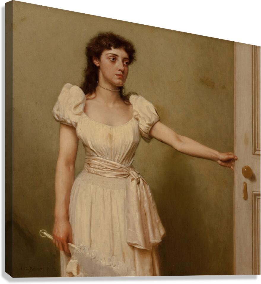 Parted by John George Brown [1831–1913] Canvas Print