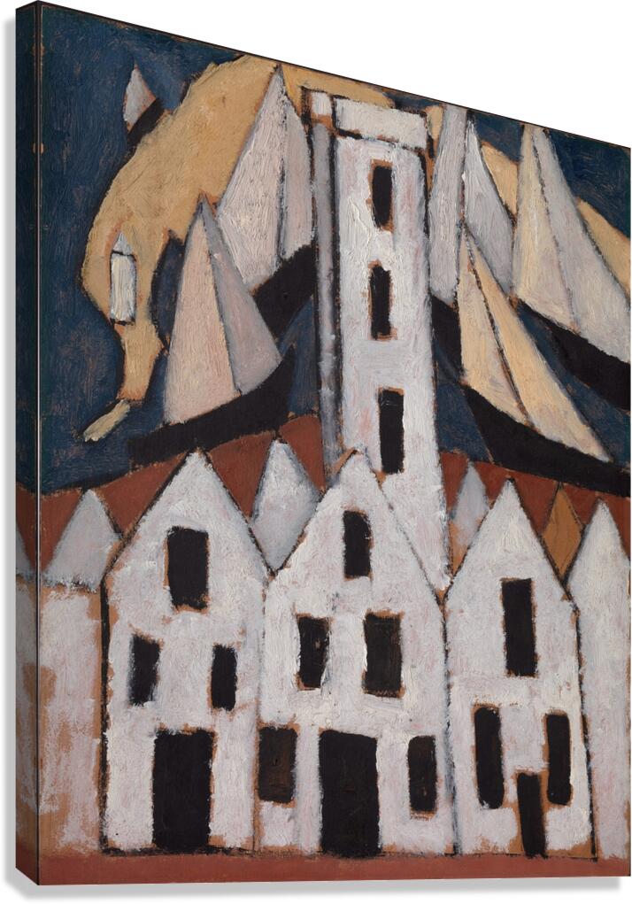 Movement No. 5. Provincetown Houses [1916] by Marsden Hartley [1877–1943] Canvas Print