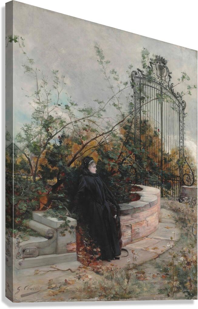 La comtesse de Castiglione by Georges Jules Victor Clairin [1843–1919] Canvas Print