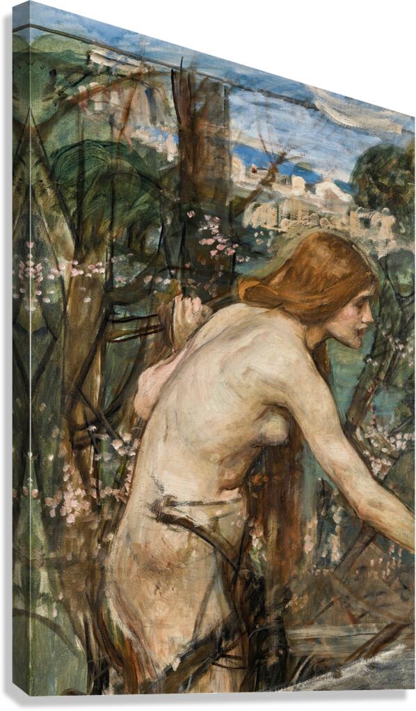 Phyllis by John William Waterhouse [1849–1917] Canvas Print