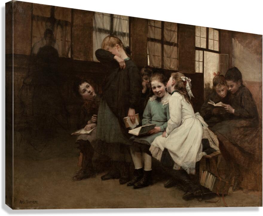 En retenue [1888] by Auguste–Joseph Truphême [1836–1898] Canvas Print