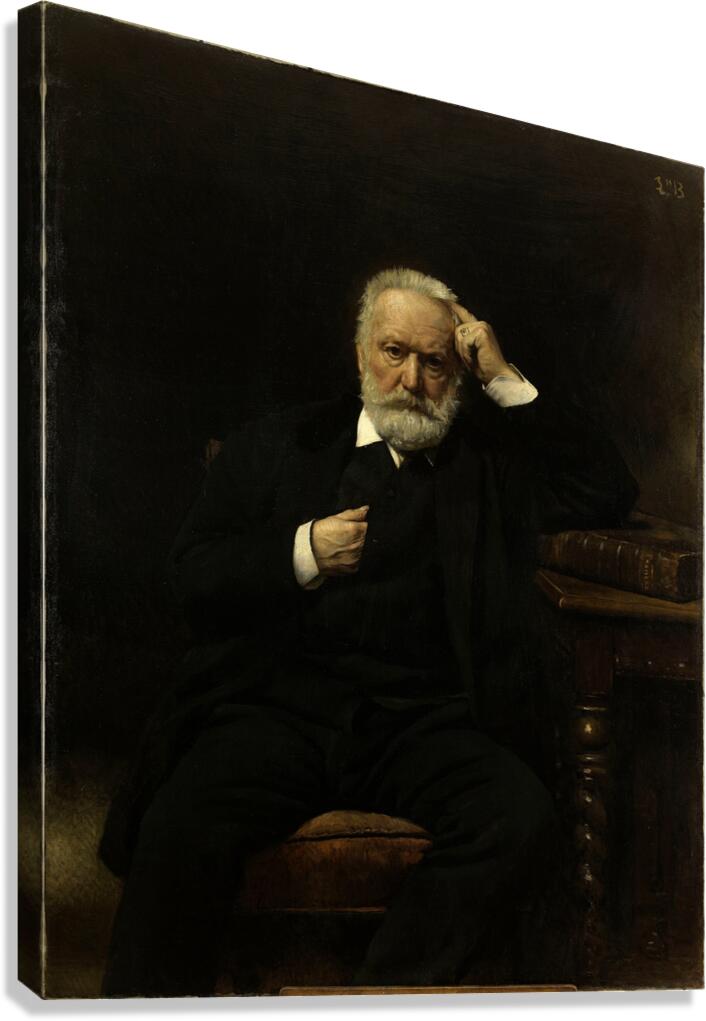 Portrait de M. Victor Hugo [1879] by Léon Bonnat [1833–1922] Canvas Print