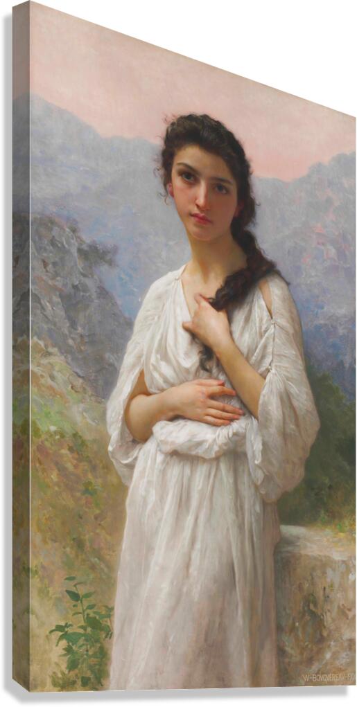 L’Attente [1901] by William Bouguereau [1825–1905] Canvas Print