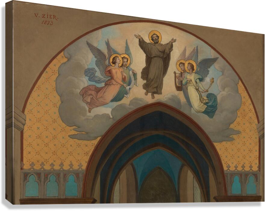 Glorification de Saint Leonard [1873] by Victor Casimir Zier [1822–] Canvas Print