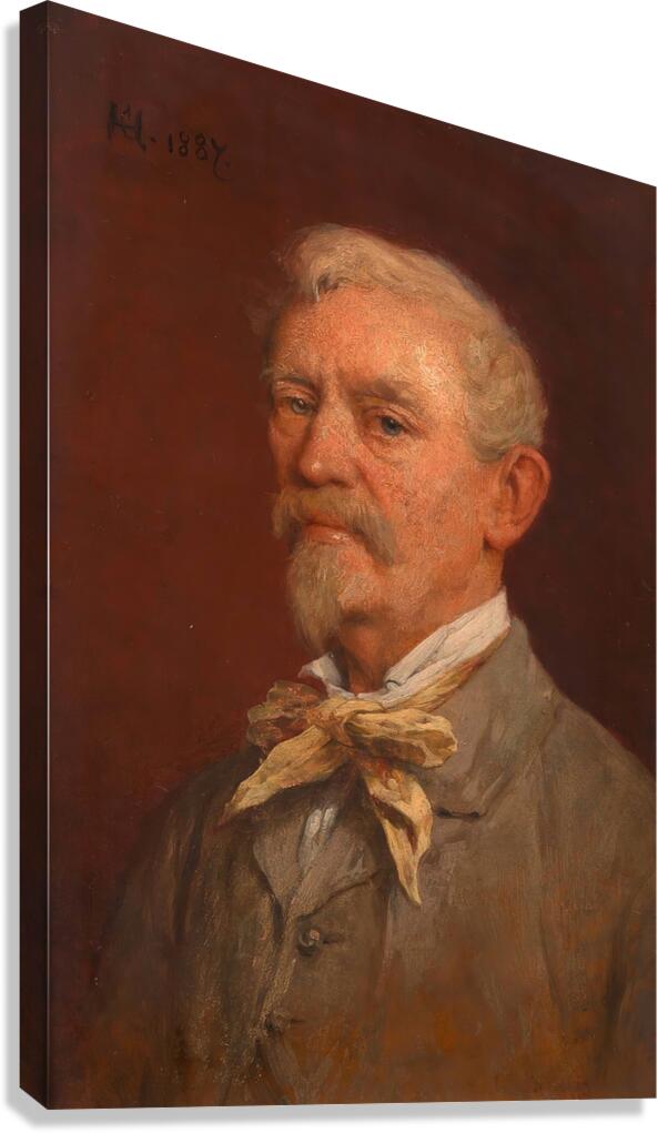 Remy [Remigius Adrianus] van Haanen [Maler. Vater des Künstlers] [1887] by Cecil van Haanen [1844–1914] Canvas Print