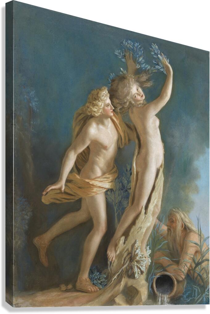 Apollo and Daphne [1736] by Jean–Etienne Liotard [1702–1789] Canvas Print