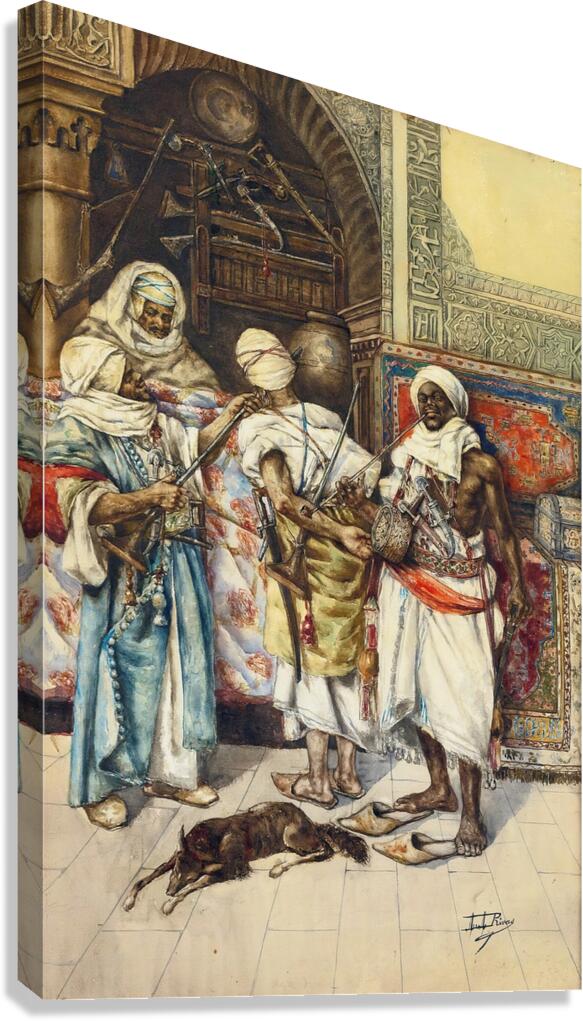 The Guards by Antonio Rivas [1845–1911] Canvas Print