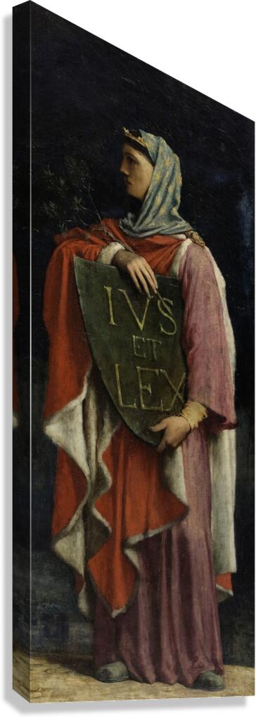 Le Droit Ecrit [1881] by Jules Elie Delaunay [1828–1891] Canvas Print