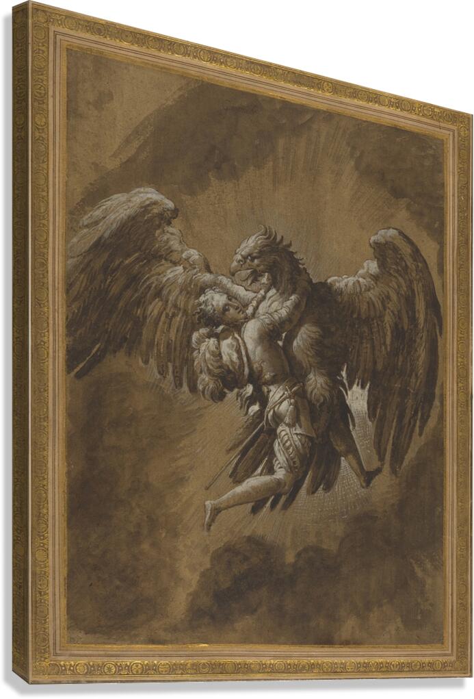 The Rape of Ganymede [c. 1545] by Nicolò dell’Abate [1509–1571] Canvas Print
