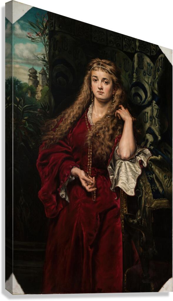 Castellan’s Daughter [1934] by Jan Matejko [1838–1893] Canvas Print