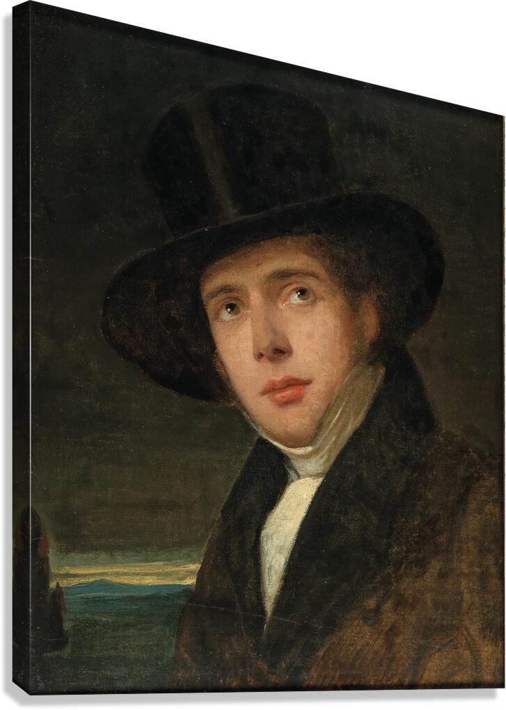 Portrait Of His Brother Andreas by Friedrich von Amerling [1803–1887] Canvas Print