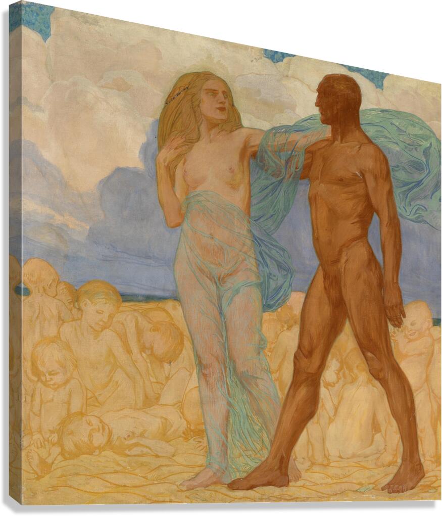 Adagio Aus Dem Zyklus Rhythmen [1913] by Otto Friedrich [1862–1937] Canvas Print