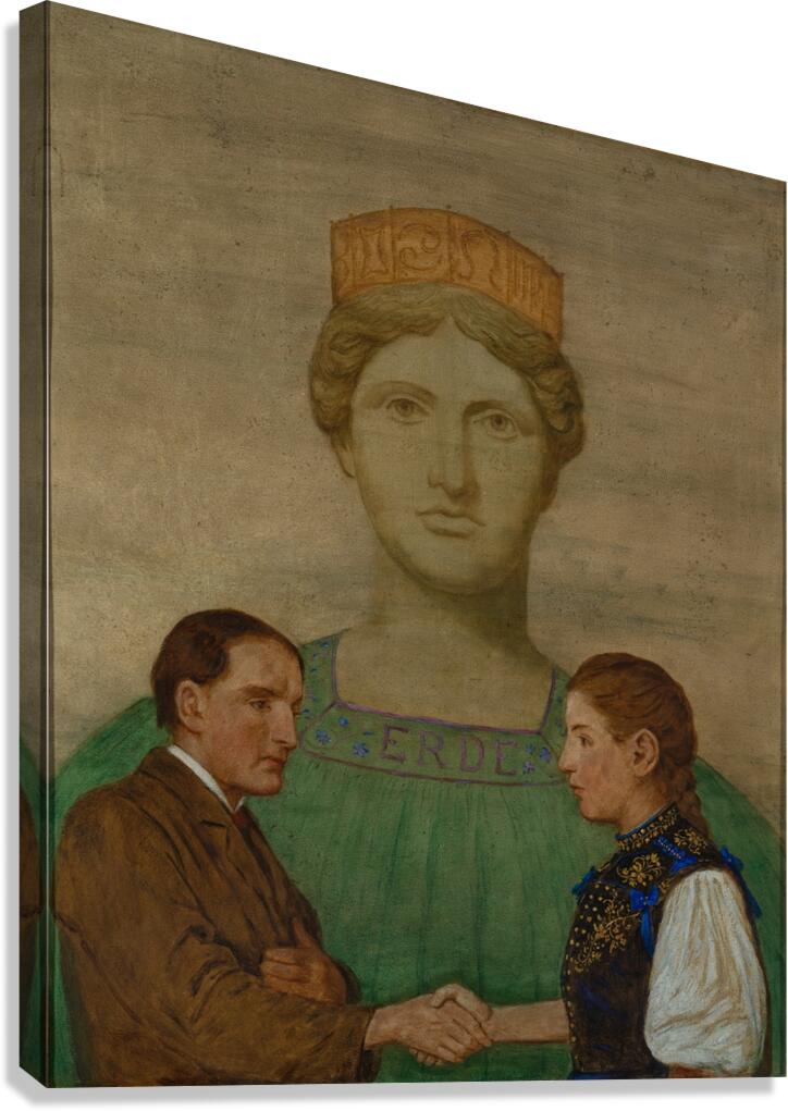 Die Erde [1906] by Hans Thoma [1839–1924] Canvas Print