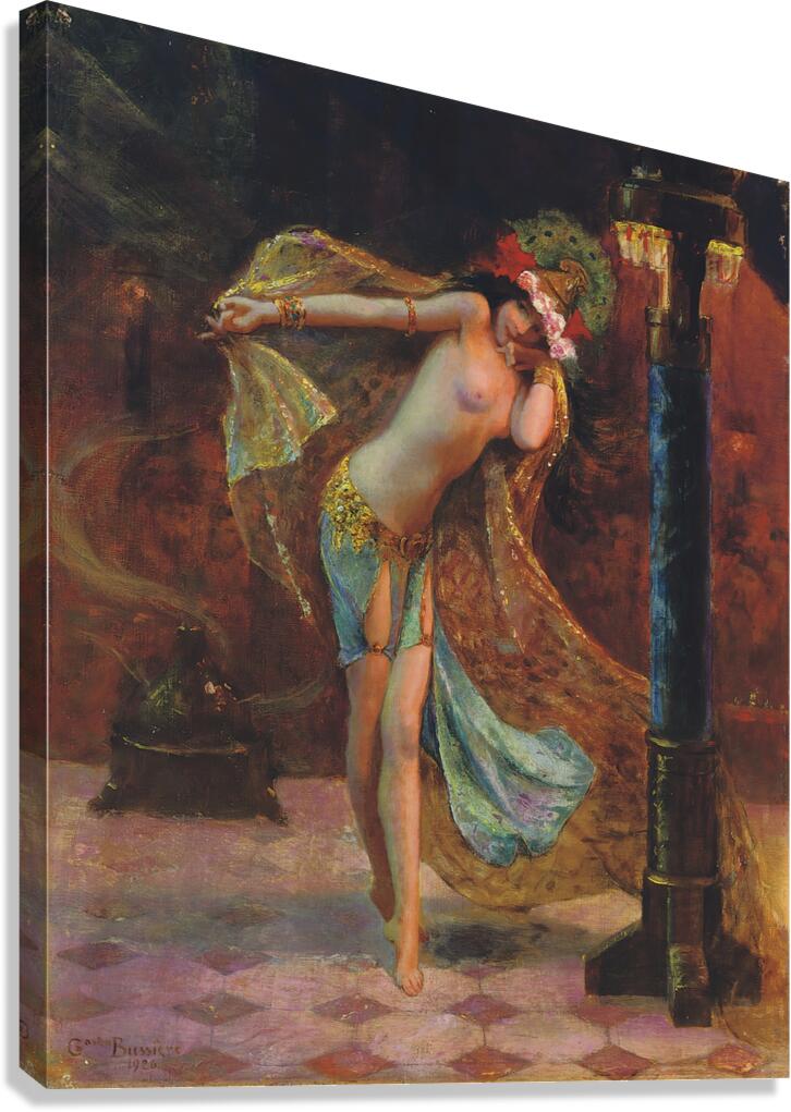 Dance Of The Seven Veils [1926] by Gaston Bussière [1862–1929] Canvas Print