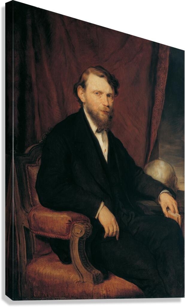 Der Arzt Professor Moriz Benedikt [1876] by Hans Canon [1829–1885] Canvas Print