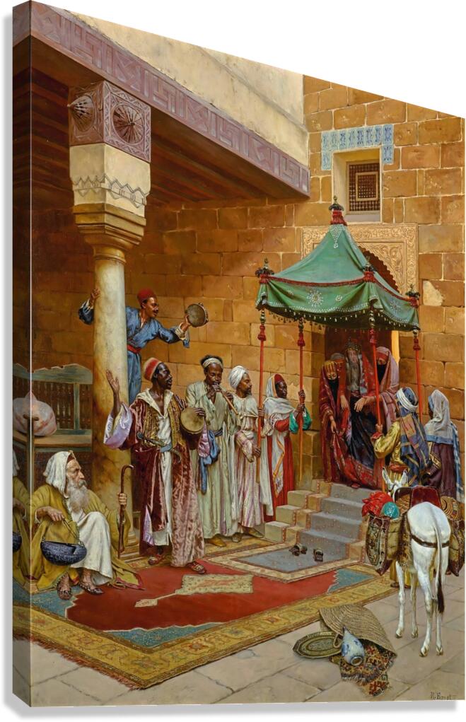 The New Bride by Rudolf Ernst [1854–1932] Canvas Print