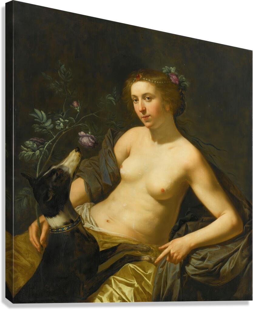 An Allegory Of The Sense Of Smell by Jan Van Bijlert [1597–1671] Canvas Print