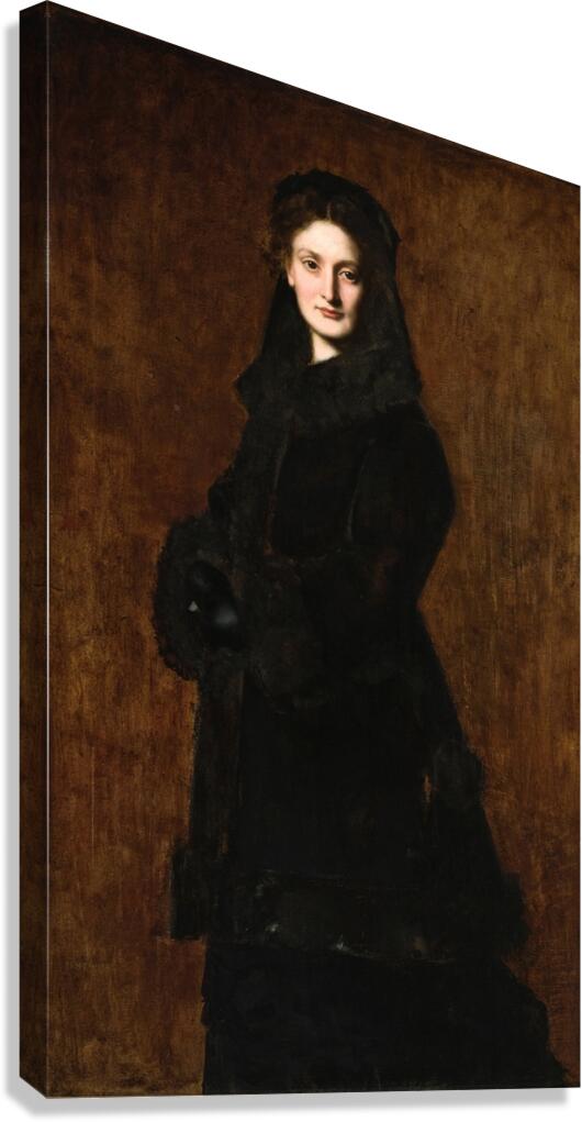 Portrait of Madame Paul Duchesne–Fournet [1879] by Jean–Jacques Henner [1829–1905] Canvas Print