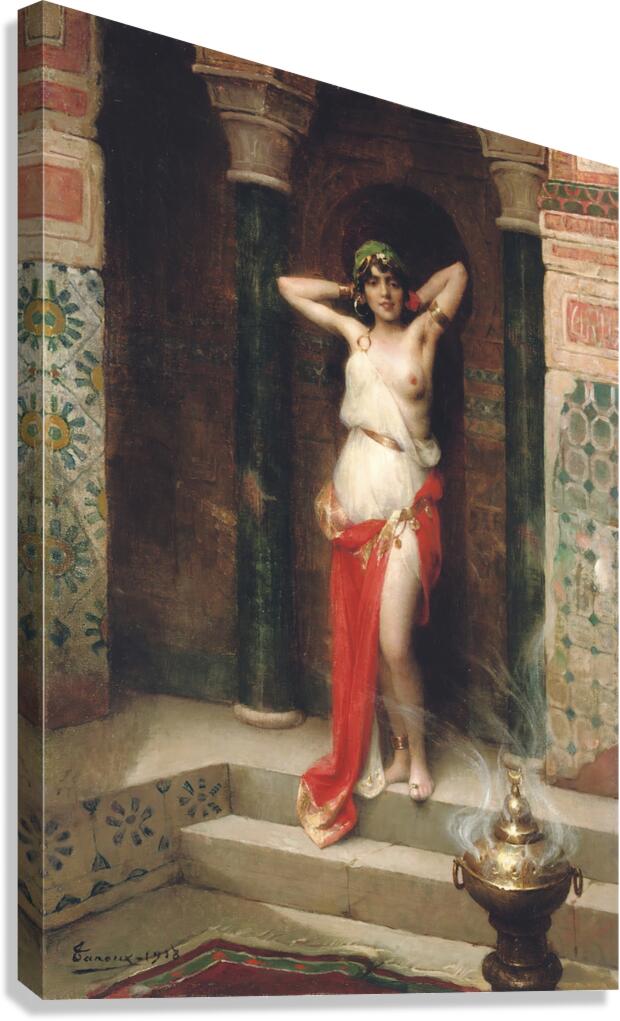 The Harem Beauty by Henri Adrien Tanoux [1865–1923] Canvas Print