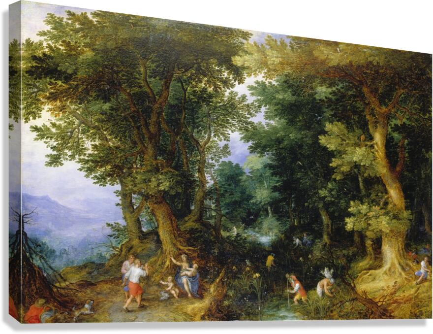 The Mocking of Latona [1601] by Jan Brueghel The Elder [1568–1625] Canvas Print