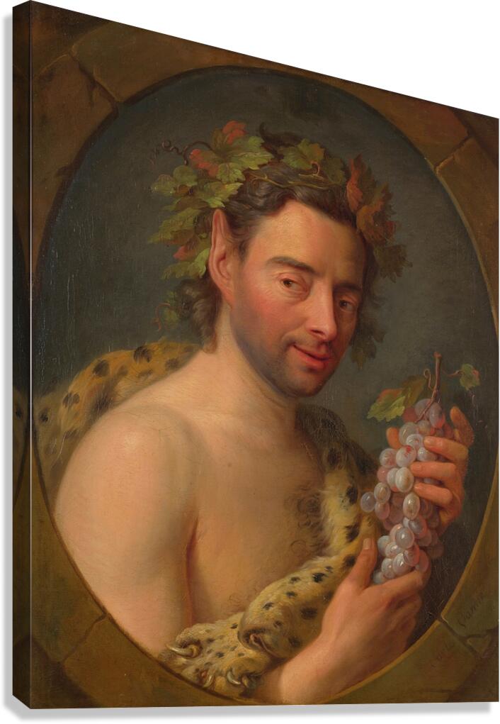 Bacchus by Charles–André van Loo [1705–1765] Canvas Print
