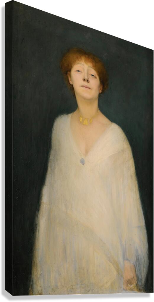 Presumed Portrait Of Yvette Guilbert [1893] by Joseph Granié [1866–1912] Canvas Print