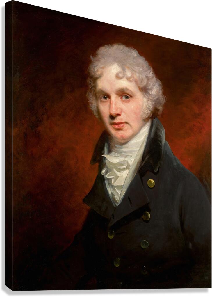 Portrait Of Charles Small Pybus [1803] by Sir William Beechey [1753–1839] Canvas Print