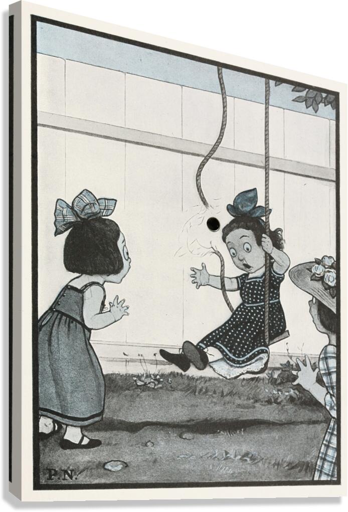 The Hole Book pl 03 [1908] by Peter Newell [1862–1924] Canvas Print