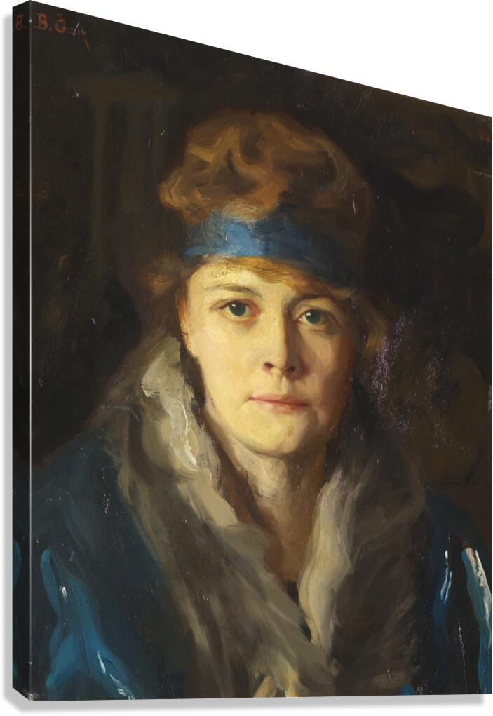 Baroness d’Estournelle de Constant [1922] by Bernhard Österman [1870–1938] Canvas Print