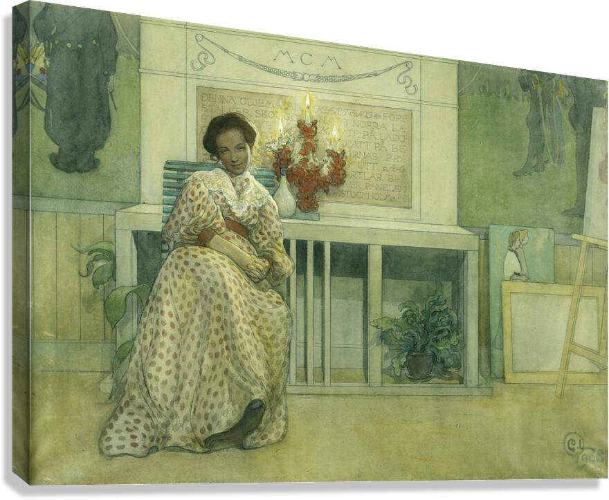 After The Prom [1908] by Carl Larsson [1853–1919] Canvas Print