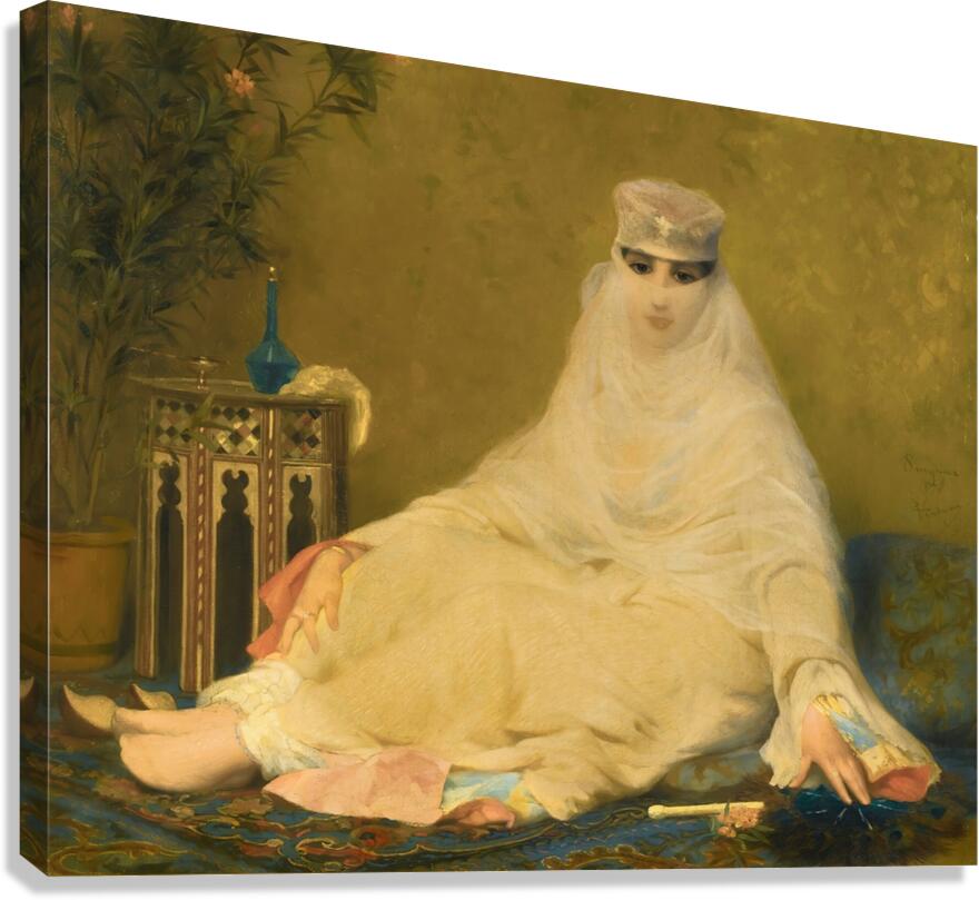 A Lady Of Smyrna [1874] by Eugène Verdyen [1836–1903] Canvas Print