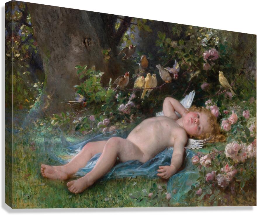 Le réveil de l’amour [1891] by Léon–Jean–Basile Perrault [1832–1908] Canvas Print