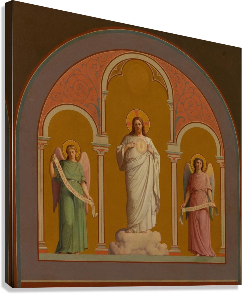 Le Sacré–Coeur [1874] by Savinien Petit [1815–1878] Canvas Print