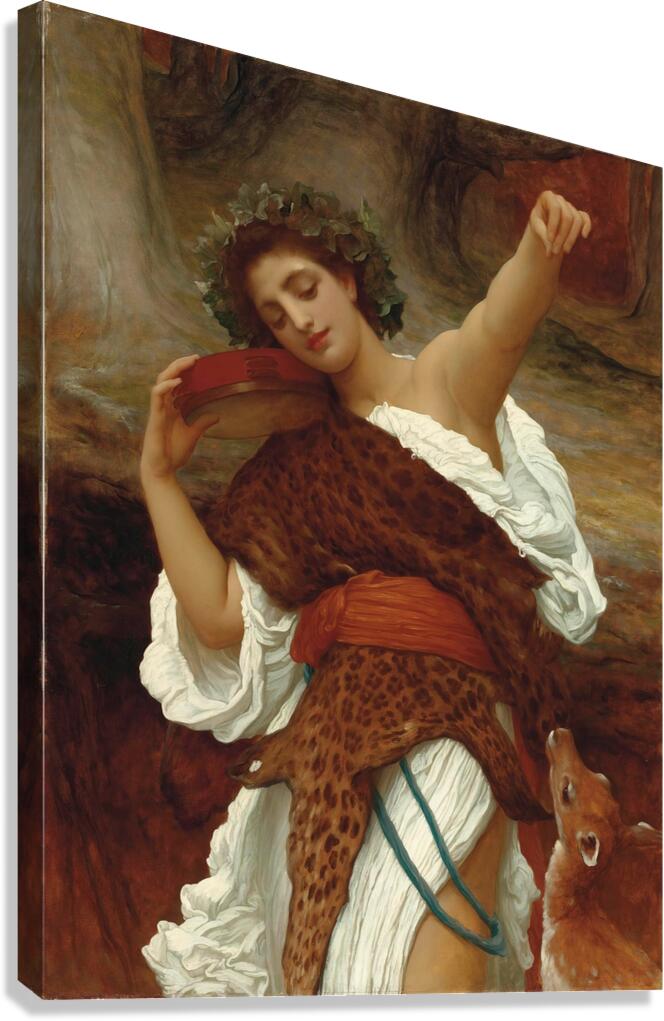 Bacchante by Frederic Leighton [1830–1896] Canvas Print