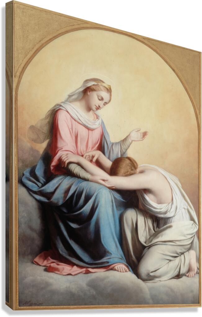 Les litanies de la Vierge [1857] by Auguste Legras [1817–1887] Canvas Print