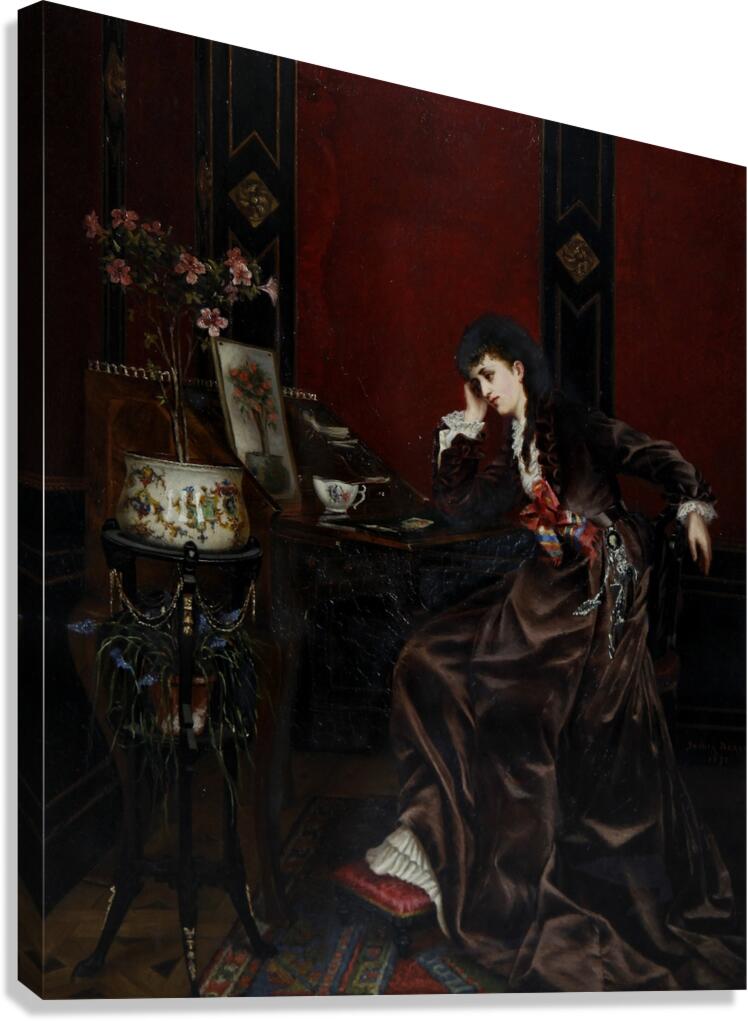 The Pleasures Of Art [1871] by Sarah Sophia Beale [1837–1920] Canvas Print