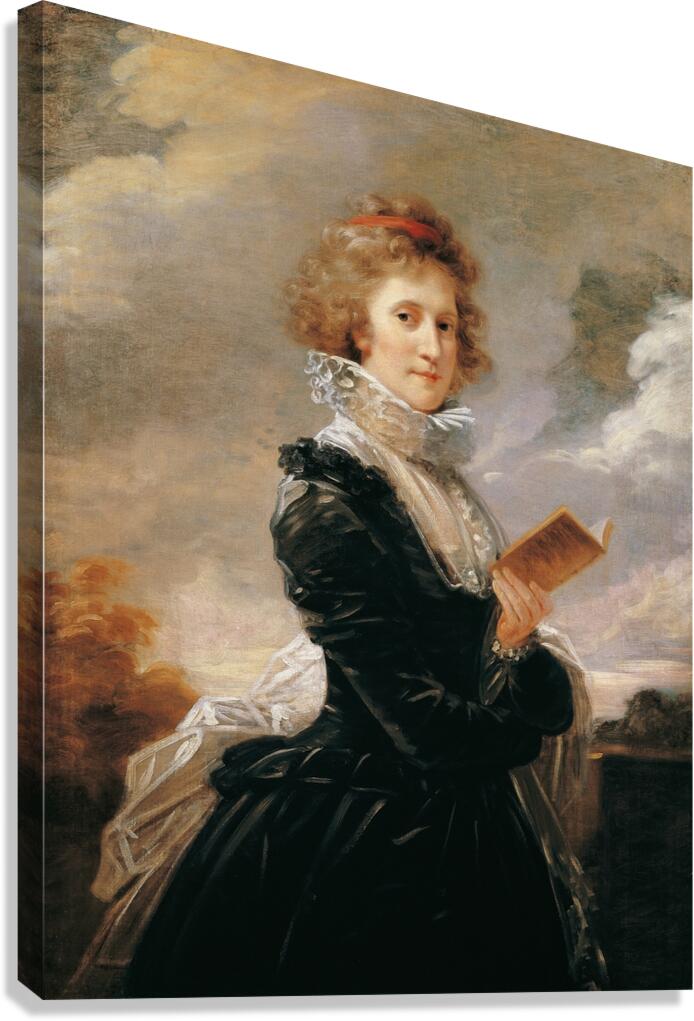 The actress Josefa Hortensia Füger. The artist’s wife [1797] by Heinrich Friedrich Füger [1751–1818] Canvas Print