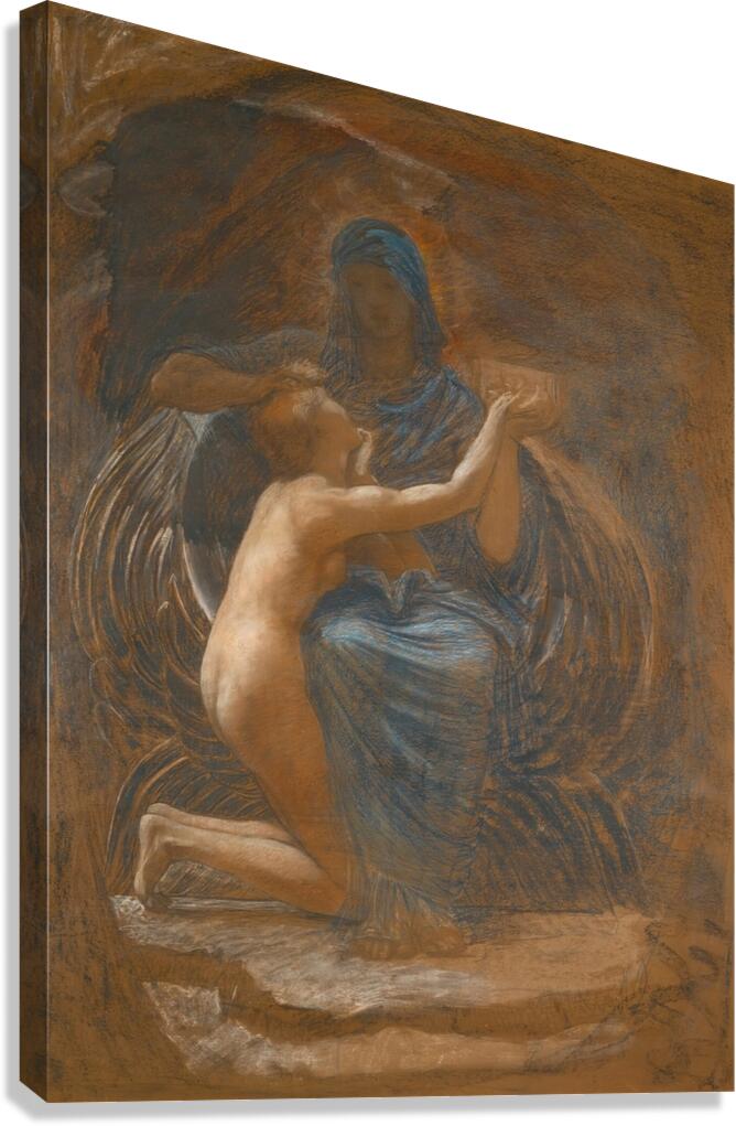 La vierge consolatrice by William Blake Richmond [1842–1921] Canvas Print