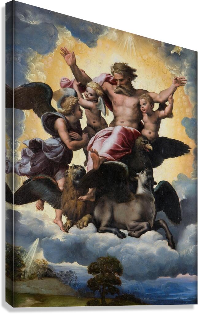 Ezekiel’s Vision [1517–1518] by Raphael [1483–1520] Canvas Print