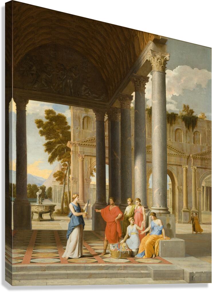 Achilles Discovered Among the Daughters of Lycomedes [circa 1640–1645] by Jean Lemaire [1598–1659] Canvas Print