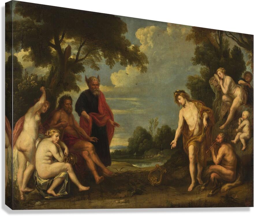 Judgement of Midas by Follower of Jacob Jordaens [1593–1678] Canvas Print