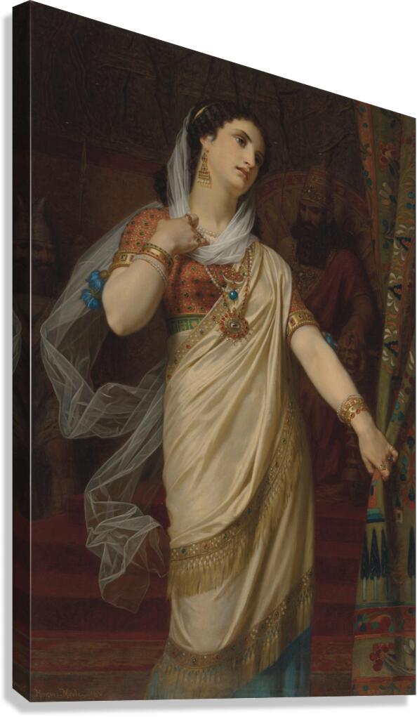 Esther [1885] by Hugues Merle [1823–1881] Canvas Print